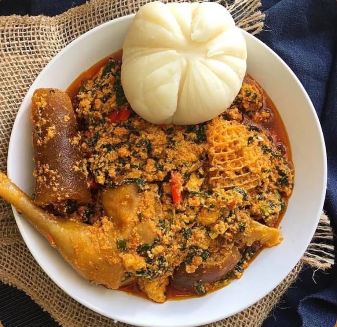Egusi Soup & Semo/poundo