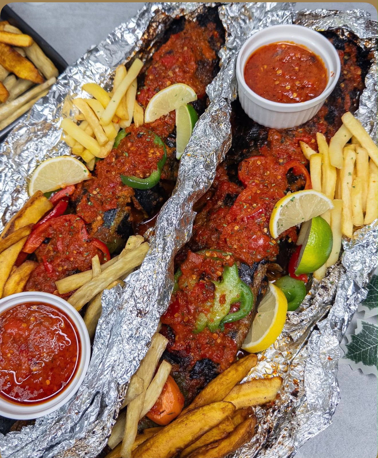Roasted tilapia fish & Roasted plantain plater photo 5